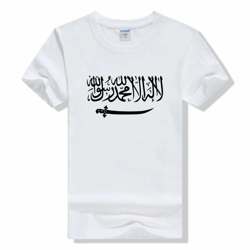 Summer Fit Slim Men T-Shirts SAUDI ARABIA number nation flag sa arabic arab Printed T-shirt Short Sleeves cotton tees