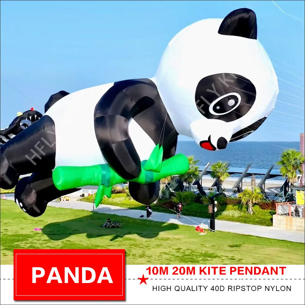 

Новое поступление, 5 м, 10 м, панда, бамбуковый змей, подвеска, линия для стирки, мягкая надувная 40d рипстоп, нейлон