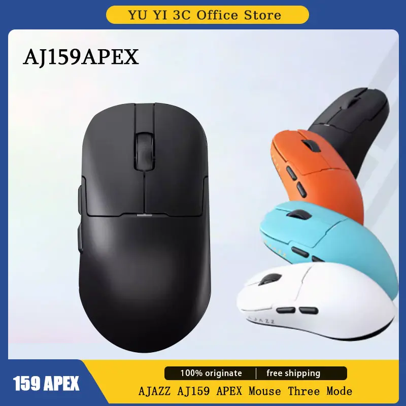 

AJAZZ AJ159 APEX Mouse Three Mode Wireless 8K PAW3950 Sensor Charging Base FPS Gaming Mouse Lightweight 400mAh Pc Gamer Mac Gift