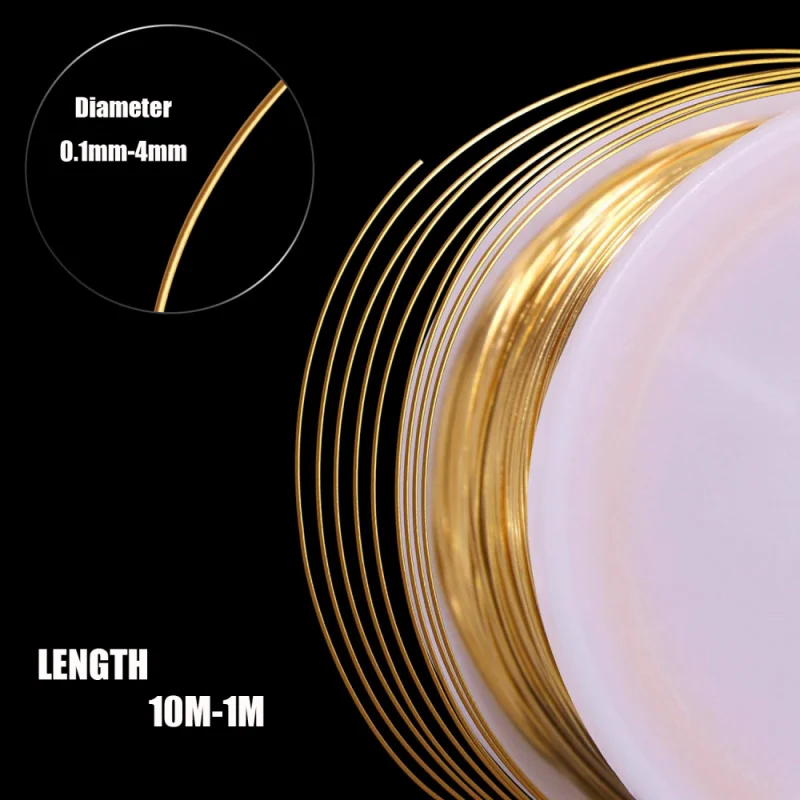 1-100m Tarnish Resistant Copper Wires 0.1-3.0mm Jewelry Craft Wires Beading Wire for Jewelry Making, Wire Wrapping and Crafting image 4