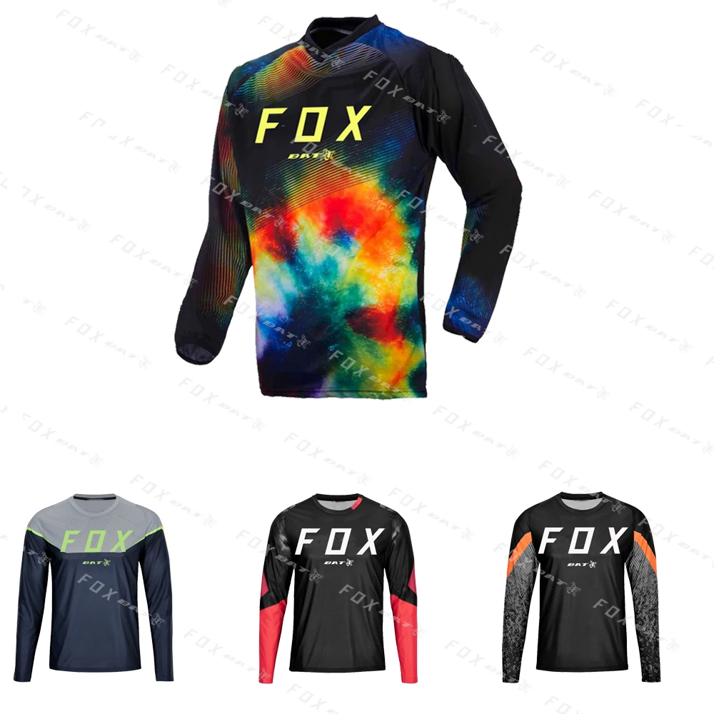 

Men's Cycling Clothing Bat Fox Enduro T-shirt Motocross Motorcycles Trui Mtb Jersey Downhill Mountain Bike MTB Shirts Offroad