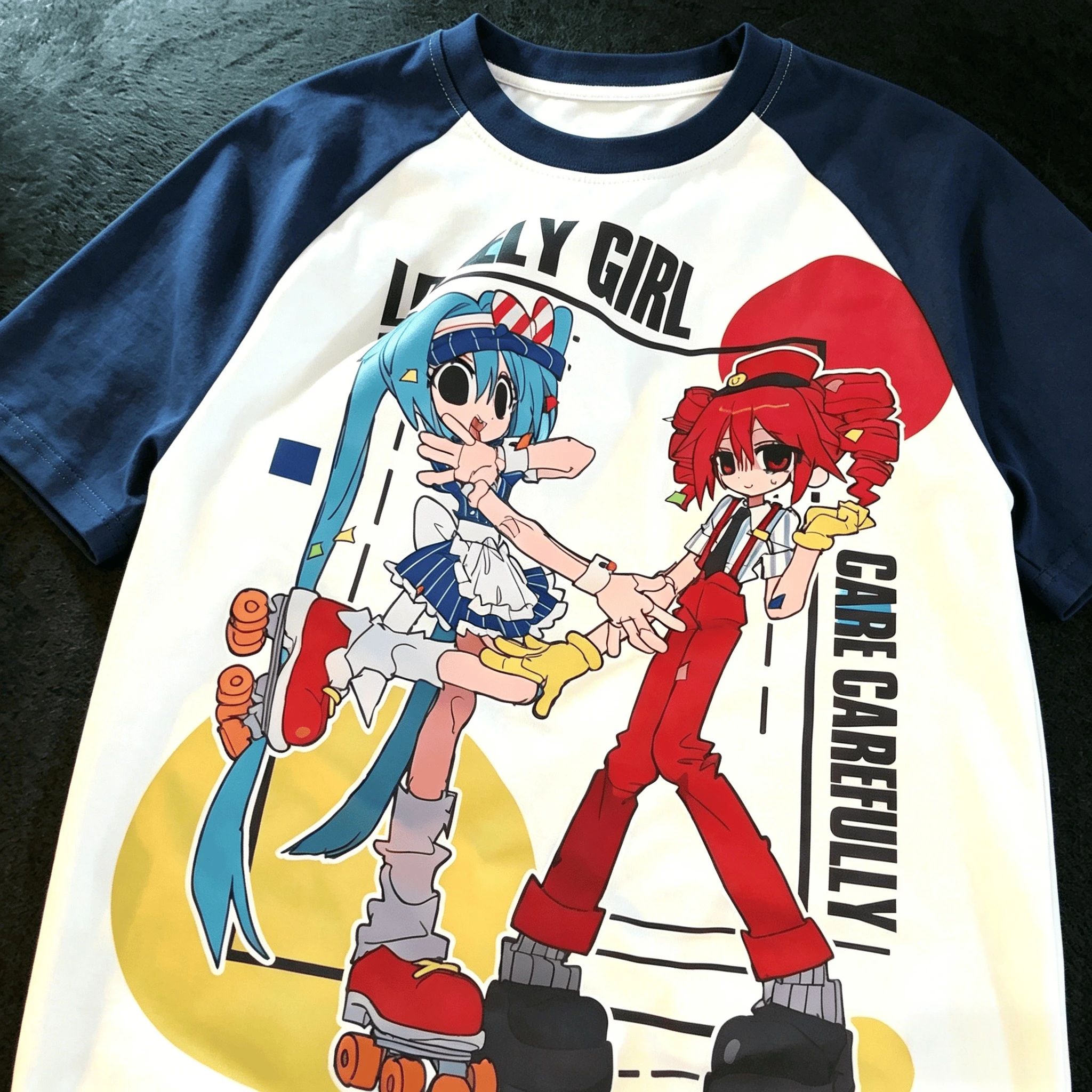 2026 Sommer Hatsune Miku Retro Cosplay T-Shirt Herren Oversized 3D-Druck Kurzarm Familien-Unisex Kinder-Sportshirt
