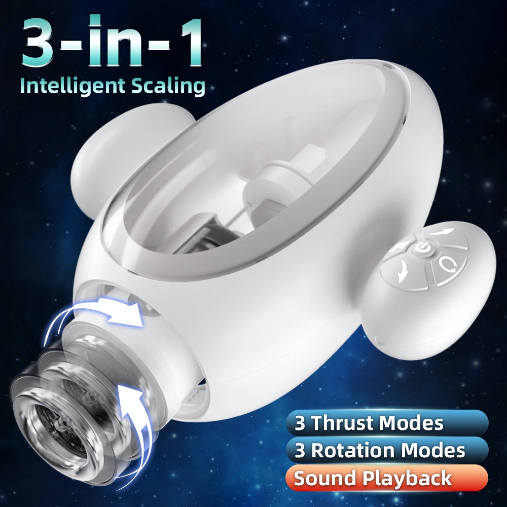 Automatic Telescopic Rotation Male Masturbator Cup Vagina Masturbation Blowjob For Men Male Piston Adult Sex Toys