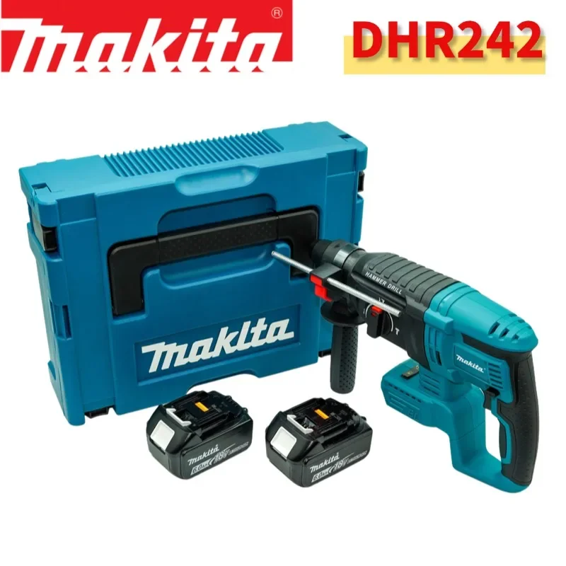 Marteau perforateur rotatif sans fil Makita DHR242 18V 100% original, 24 mm, béton, 4700 IPM, 3 modes, usage intensif, professionnel