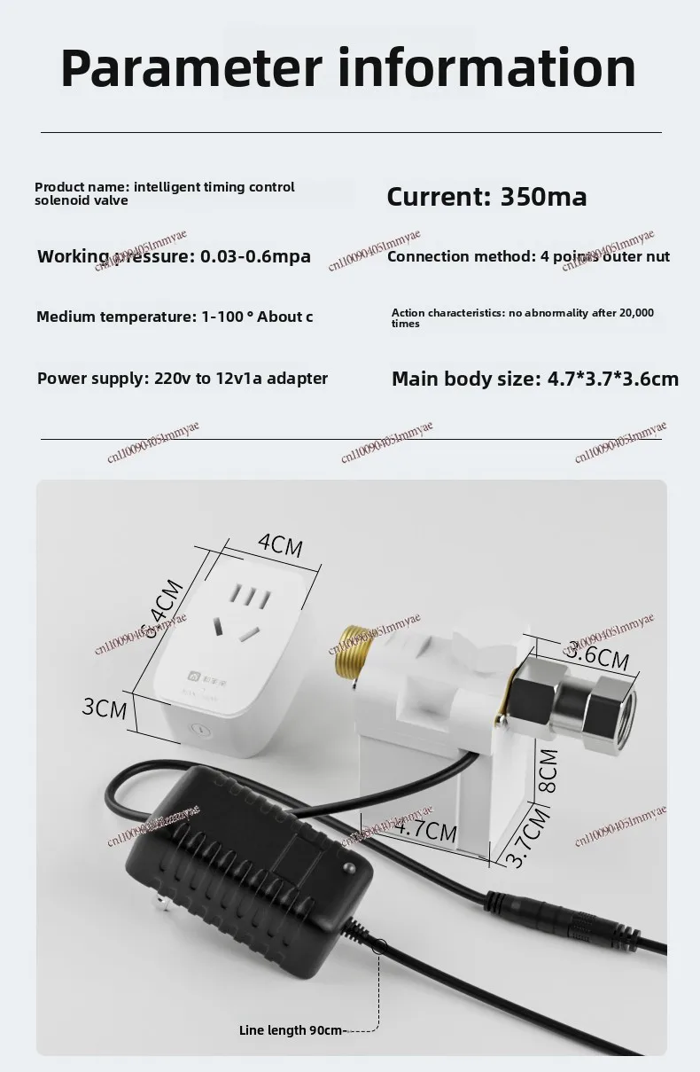 

Timed Automatic Watering Solenoid Valve Garden Humidification Controller