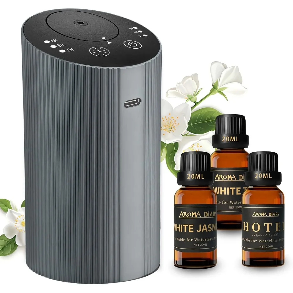 

Portable Battery Operated Waterless Oil Diffuser for Home Car Office 60mL Fragrance