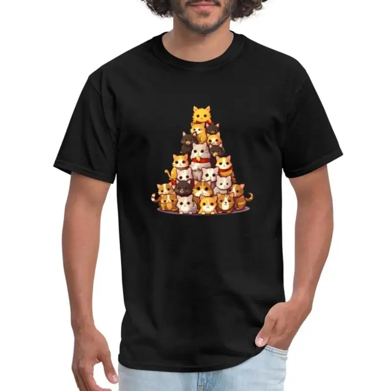 Christmas Cat Tower Cattree Catmas Men's T Shirt