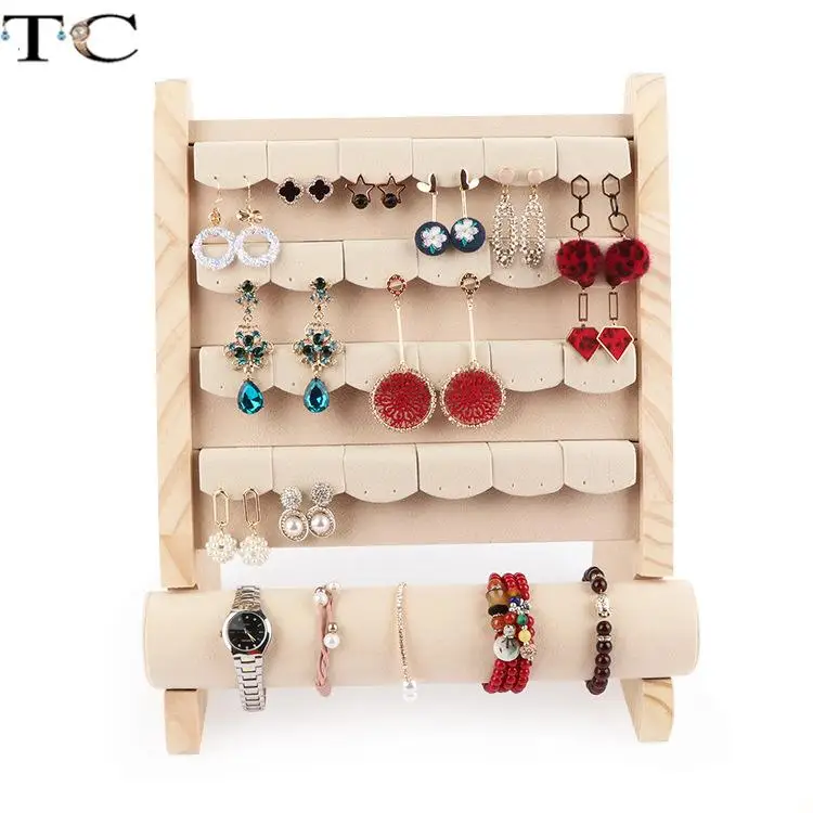 Jewelry Display Stand for Earrings Bracelet Storage Holder Jewelry Shop Counter Display Props Removable Set Shows Rack