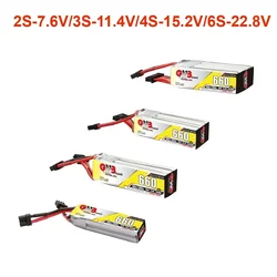 GAONENG 2S-7.6V/3S-11.4V/4S-15.2V/6S-22.8V 660mAh bateria LiHV 90C ze złączem XT30 do dron FPV części do helikopterów