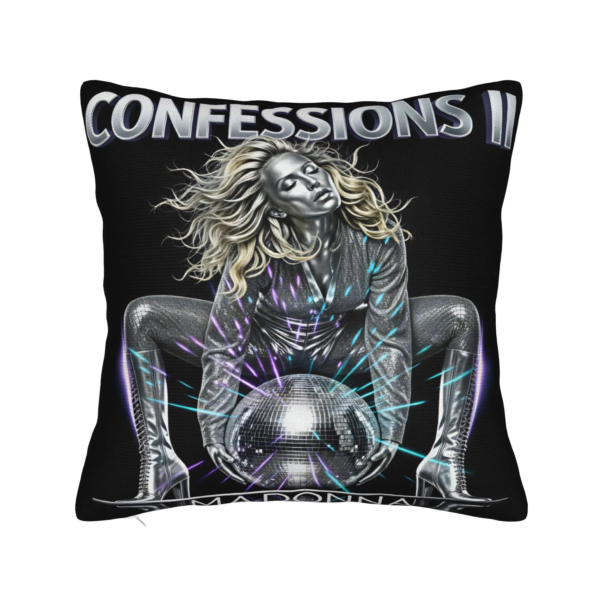 M-Madonna Confessions I Feel So Free Pillow Cover  Soft Cushion Cover Funny Pillow Case For Sofa Bedroom Home Decor