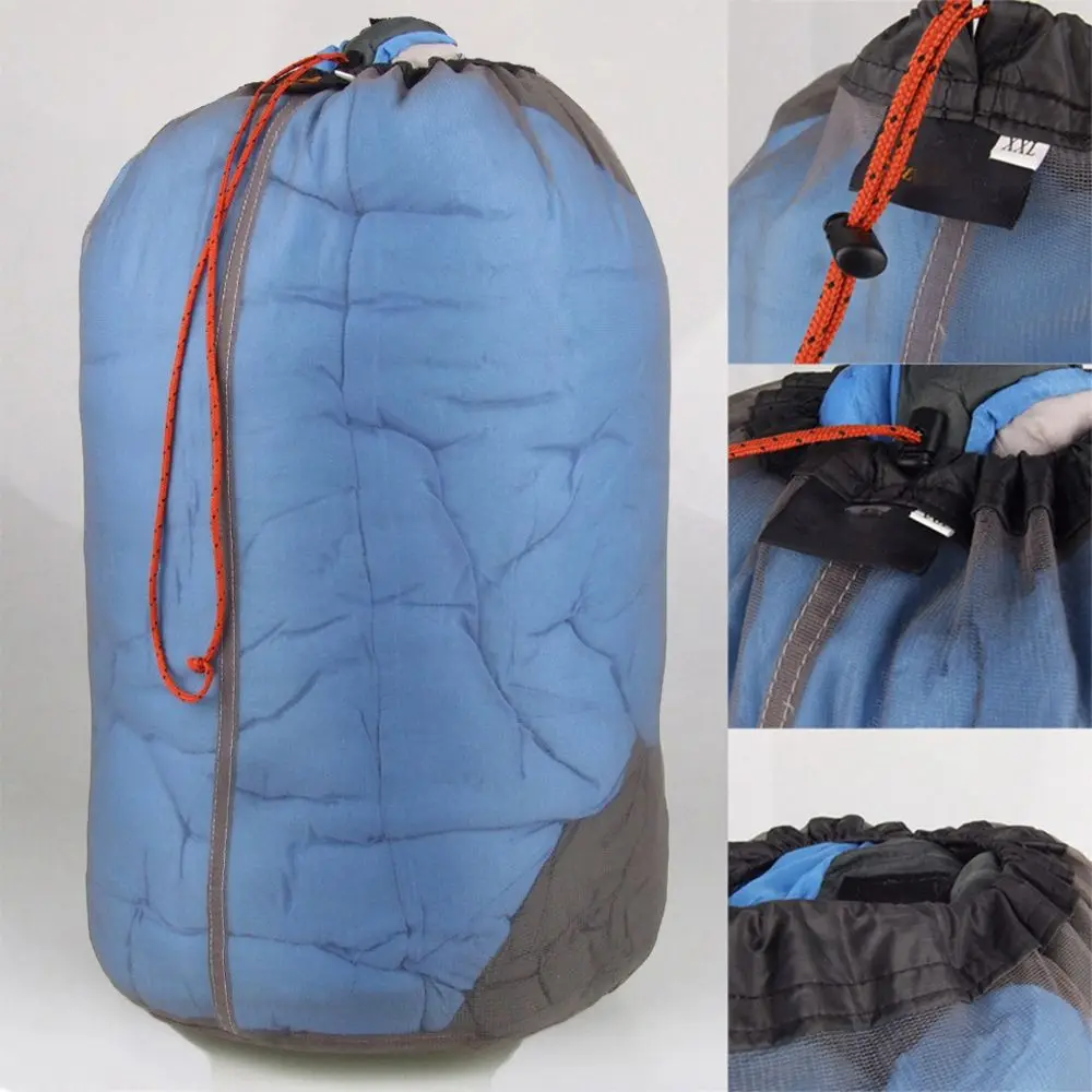 High quality Hiking Tools Ultralight Mesh Traveling Bags Camping Sports accessories Climbing organizer Drawstring Storage Bag
