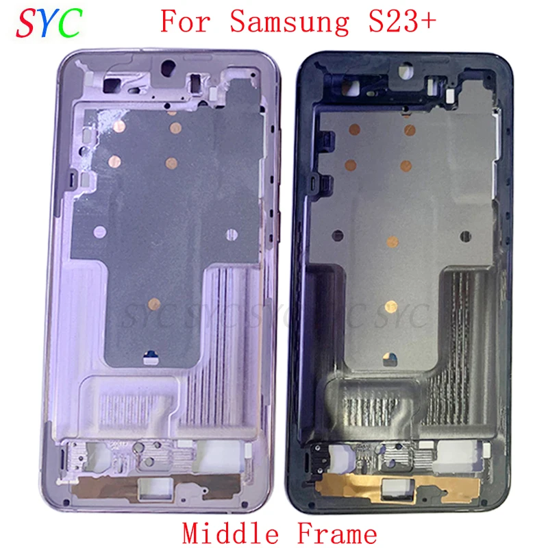 

Middle Frame Center Chassis Cover Housing For Samsung S23+ S916 Phone Metal LCD Frame Repair Parts