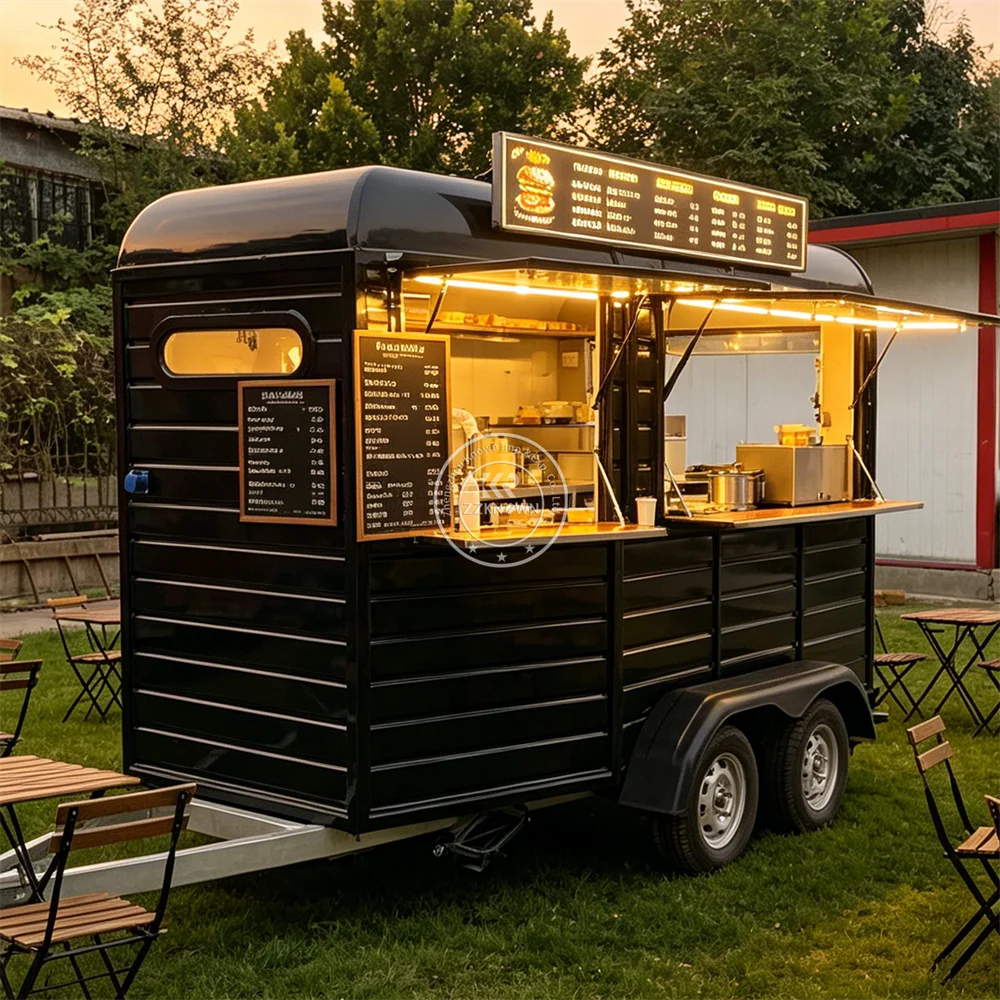 

Concession Food Trailer Restaurant Snack BBQ Ice Cream Cart Coffee Kiosk Mobile Food Truck Cart Fully Equipped