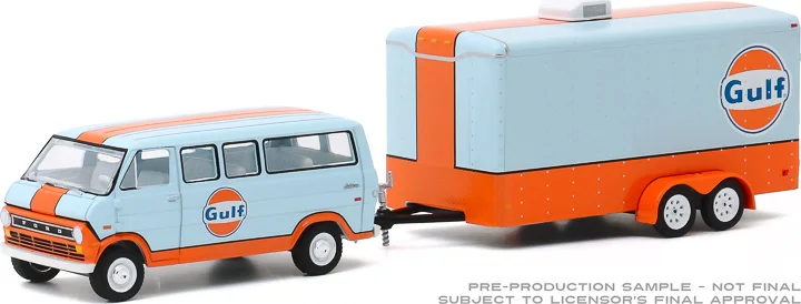 1:64 1972 gulf Gulf Oil Ford Club Truck Trailer Collection of car models