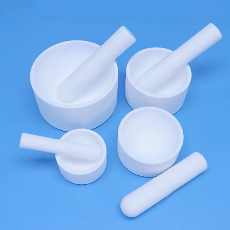 

Polytetrafluoroethylene mortar corrosion-resistant grinding bowl strong acid and alkali mashing jar PTFE grinding bott