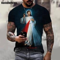 God Religion Christ Jesus Printed 3D T-shirt Men Women Hip Hop Fashion Casual Short Sleeve Unisex Harajuku Streetwear Tops