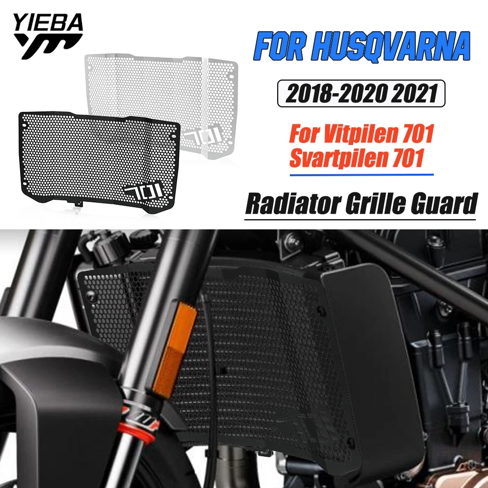 

FOR Husqvarna Vitpilen 701 Svartpilen 701 2018 2019 2020 2021 Radiator Grille Guard Motorcycle Accessories Water Tank Protector
