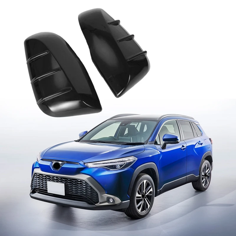 

Для Toyota Corolla Cross 2021 2022 Боковая дверь зеркало заднего вида Обложка отделка стикер Стайлинг