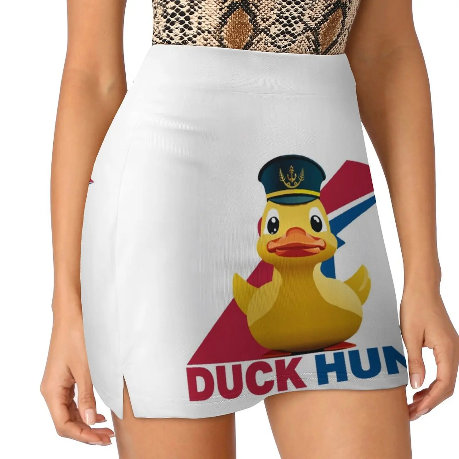 

Cruising Rubber Duck Hunt Mini Skirt elegant social women's skirts Short women′s skirts fashion