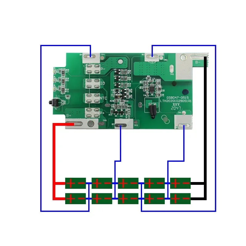 PCB Charge Protection Circuit Board Battery Plastic Case CMCB204 Lithium Ion Battery Case for Craftsman 18V Lithium Battery Case