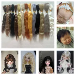 10 grams / Bag 14 Colors Reborn Baby Dolls Mohair Wig DIY BJD OB11 Doll 1/3 1/4 Doll Pure Mohair Black Gold Hair Wig Accessories
