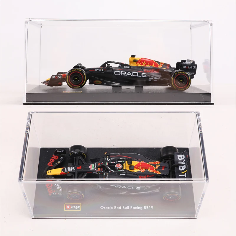 Burago-carro fundido modelo brinquedo, Red Bull Racing, RB19 2023, n .. 1 e 11 Liga, veículo de luxo, presente coleção, 1:43