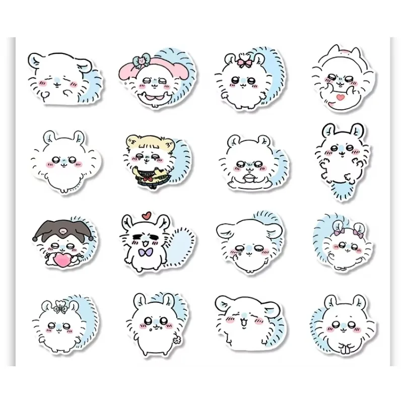 54 قطعة من ملصقات تشيكاوا اليابانية الجديدة اللطيفة واللطيفة من Momonga، حافظة هاتف محمول كرتونية، ملصق كوب ماء آيباد مقاوم للماء