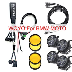 WOYO For BMW R1300 R1200GS R1200RT R1250GS F750 F850 F900 S1000R K1600 Motorcycle light Control with lamp, Use Original Button