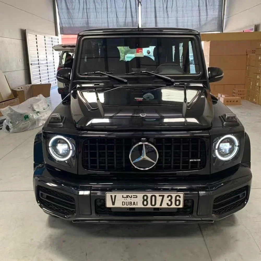 body kit include front rear bumper guard taillight headlight fender hood for G500 upgrade to G63 for Mercedes Benz G W463