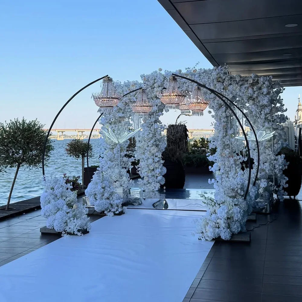 

FSDKX Wedding Light Props Metal Chandelier Stand Hanging Wedding Decoration for Wedding Centerpieces Table Decorations