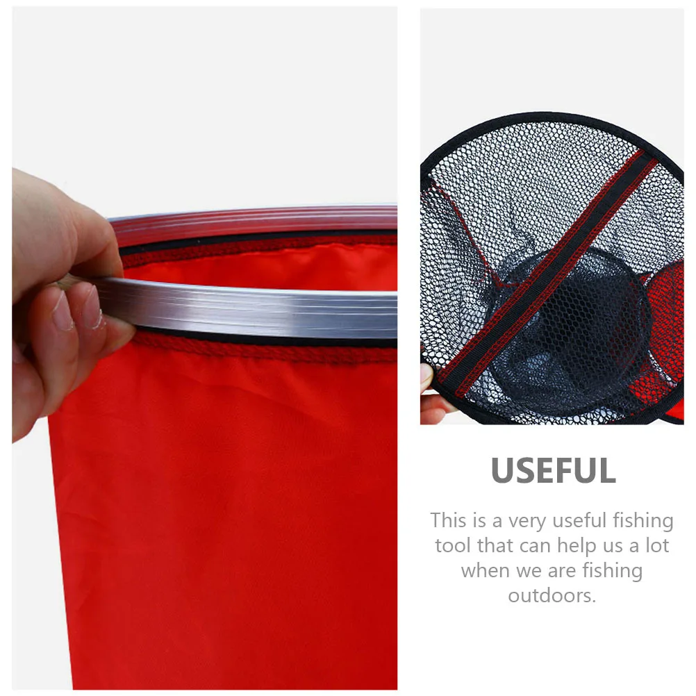 

Portable Fishing Net Cage Multi-Function Bait Trap For Saltwater Freshwater Outdoor Fisher Positioning Coated Mesh Fish