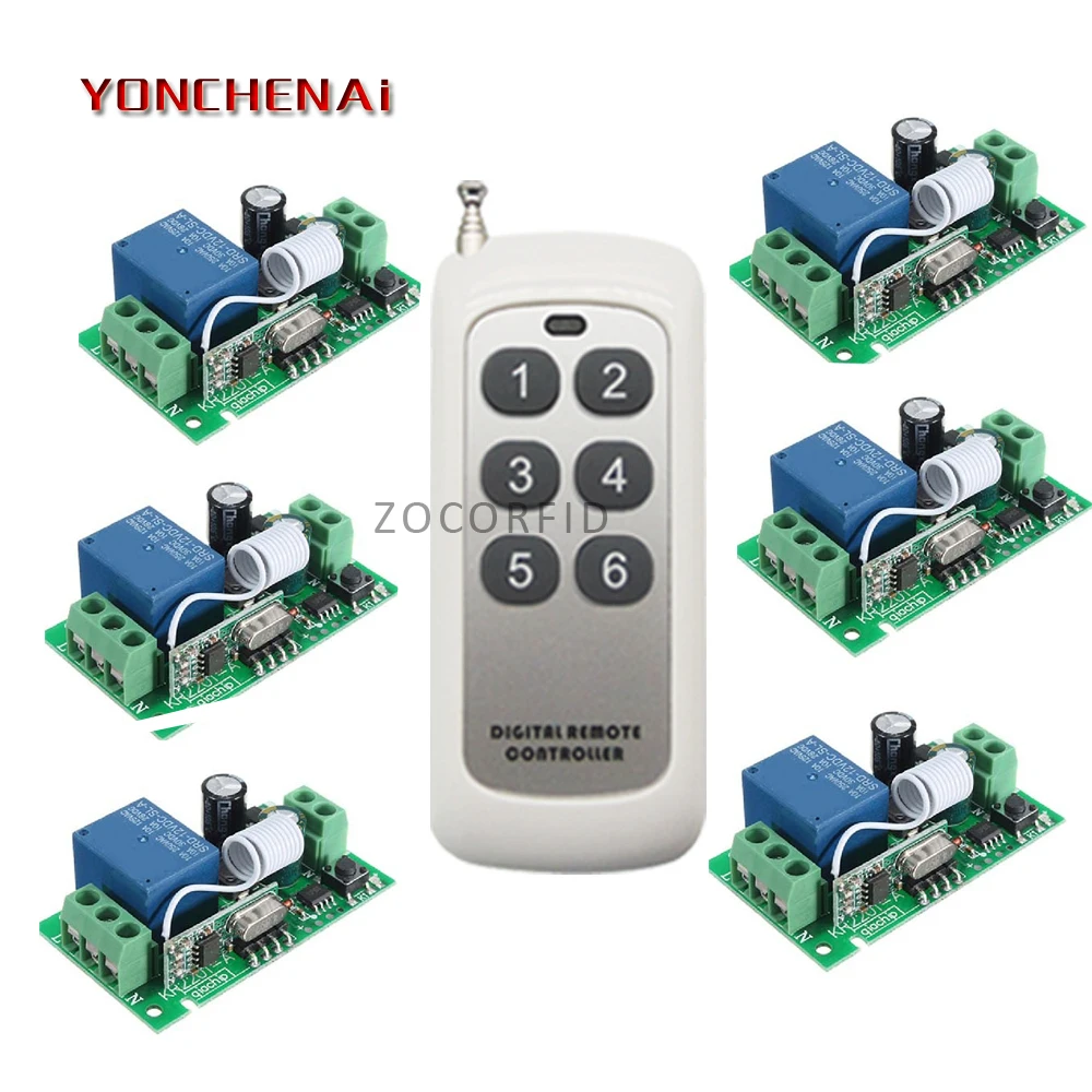 

AC85-250V RF Wireless Remote Control Relay Switch light /lamp/ Garage Doors shutters projection screen