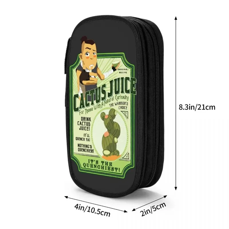 شرب عصير الصبار مقلمة جميلة الصورة الرمزية آخر Airbender صندوق القلم أكياس الاطفال سعة كبيرة اللوازم المدرسية الهدايا pencelcases #6