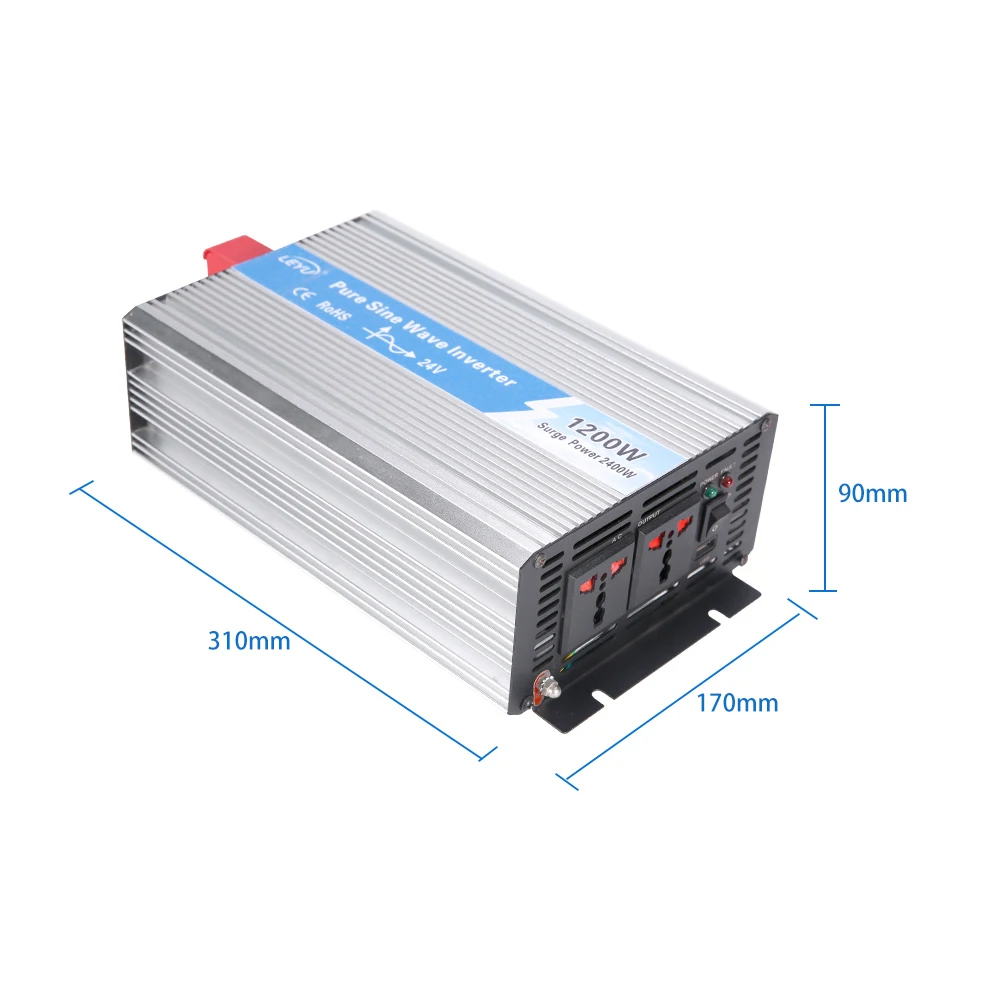 CE RoHS high quality 1200w OPIP-1200 12v 24v 48v sine wave interver