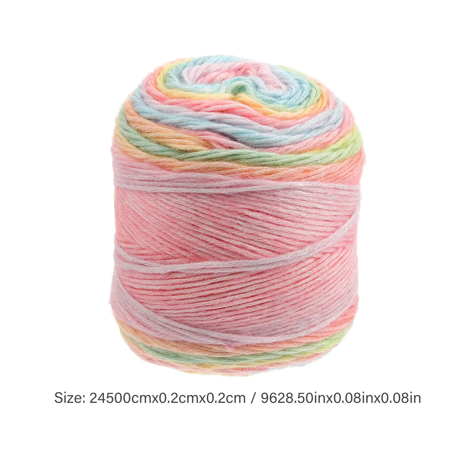 Gradient Cotton Yarn Roll for Hand Knitting Crochet DIY Crafts Comfortable Flexible Sewing Yarn Home Decor Pillowcase Blanket