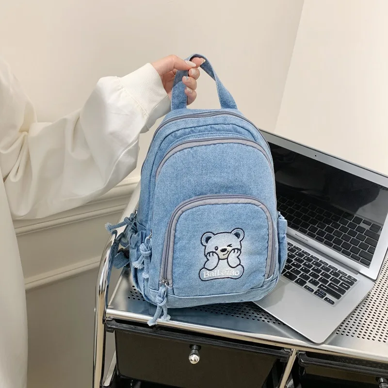 New Retro Style Women Handbag Fashionable And Personalized Casual Shoulder Bag Multifunctional Women Denim Wallet Crossbody Bag