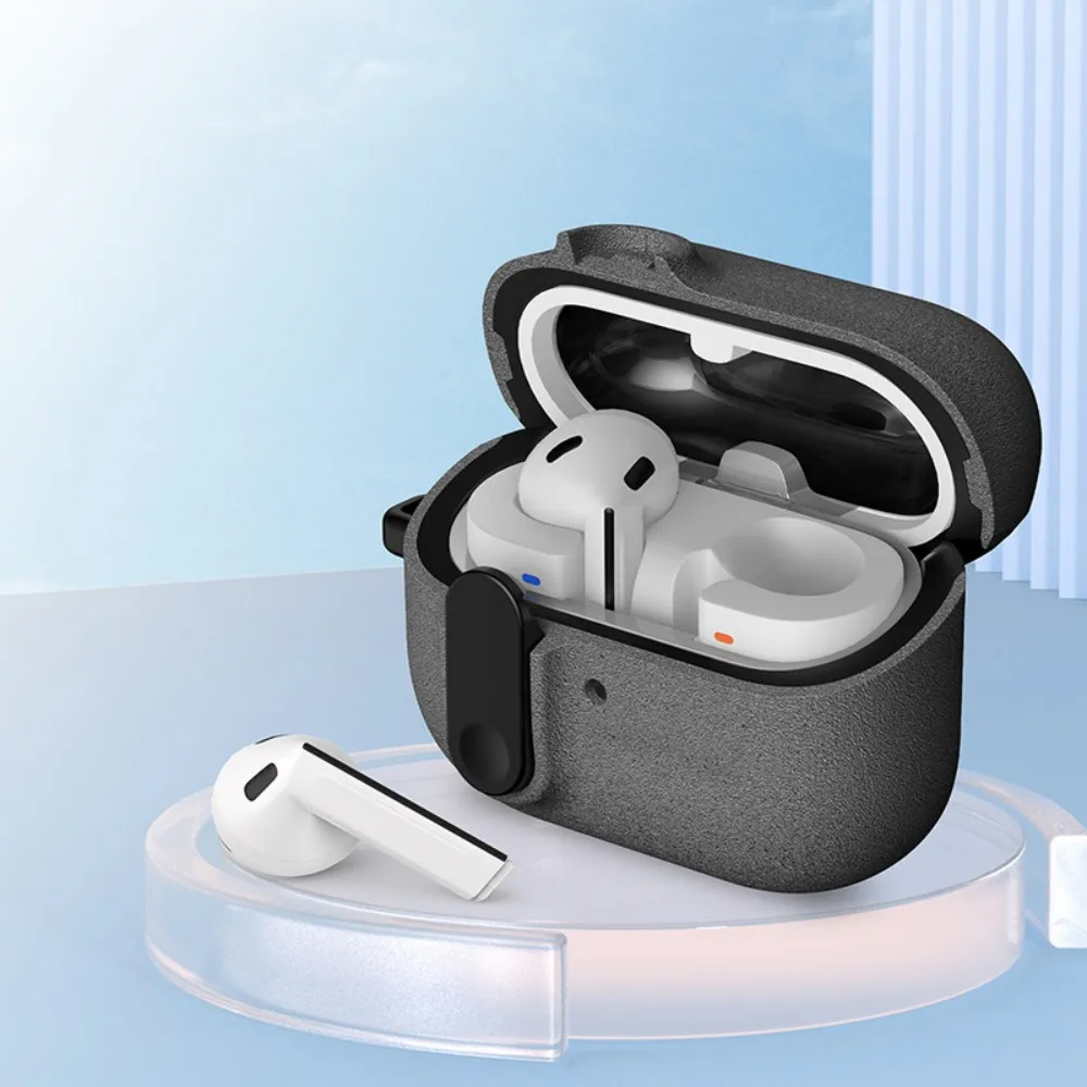 (Sandstein) Hülle für Samsung Galaxy Buds 3 FE mit sicherem Verschluss, stoßfest, für Samsung Galaxy Buds 3/3 Pro Kopfhörer-Zubehör – Detail 2