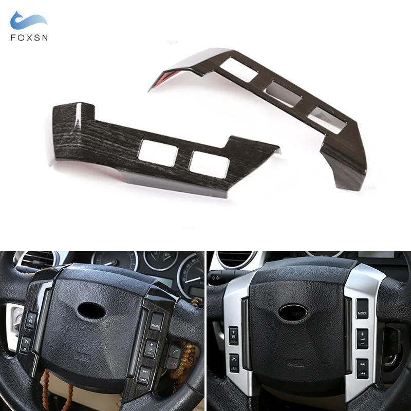 

Car Styling Interior Steering Wheel Button Cover Trim For Land Rover Discovery 3 LR3 Freelander 2 Range Rover Sport