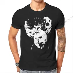 Hellraiser 공포 영화 아이콘 T 셔츠 Homme 남성 Tshirt Cotton Men Tops