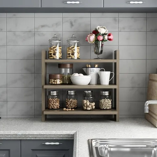 Dekorosso Veron Keuken Rack Spice Teller Top Rack Walnoot