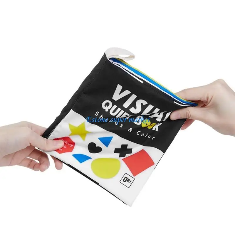 

090B Crinkle Book Developmental Color Recognition Baby Infant 3+ Present