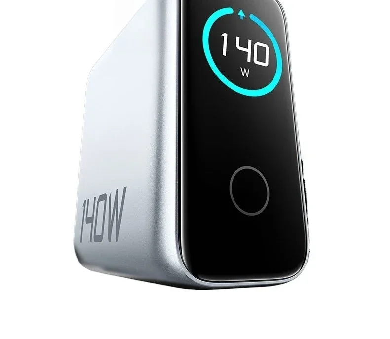 شاحن بأربعة منافذ بقدرة 140 وات، شحن سريع، رأس شحن من النوع C، نافذة AI، قابس شحن نيتريد الغاليوم GaN