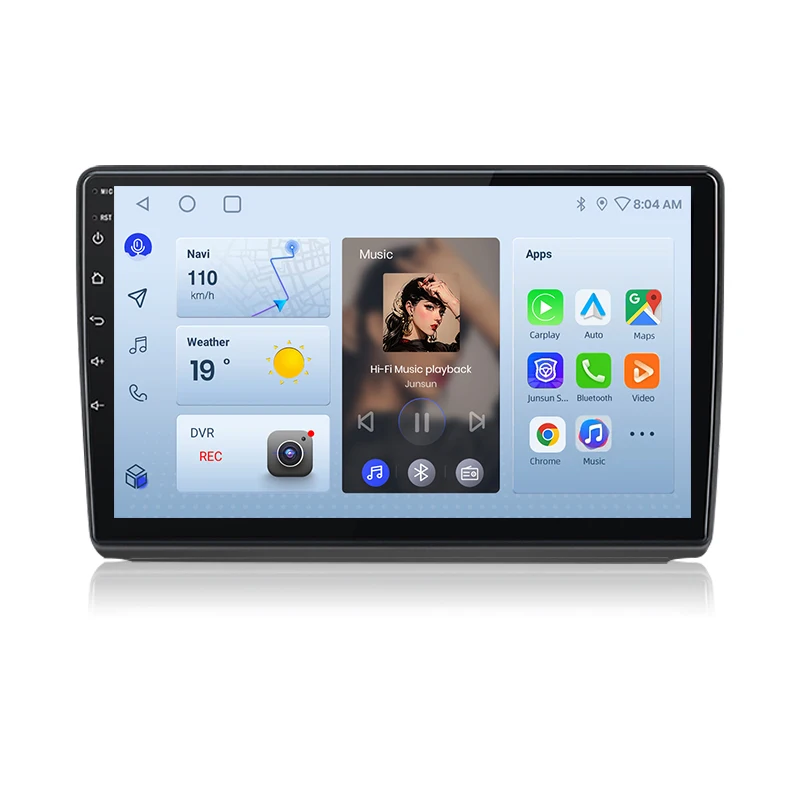 Junsun Wireless Carplay Android 16 Autoradio für Renault Trafic 2, Opel Vivaro A, Nissan Primastar 2001-2014, Carplay Auto Navigation GPS 4G BT