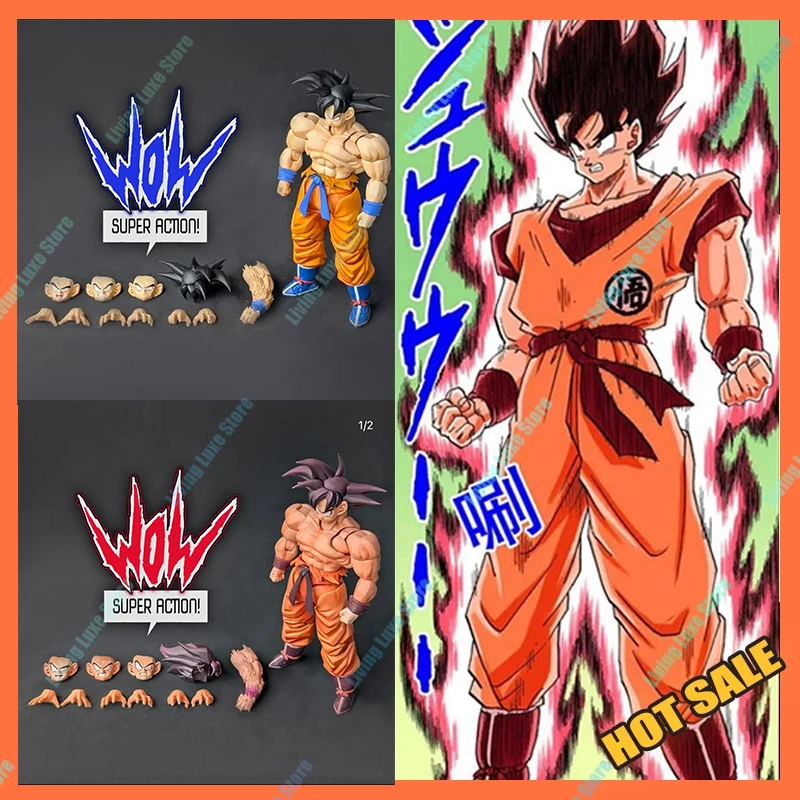 Neu-Heiße Wow Super Action Studio 1/12 Dragon Ball Anime Figur Kaiouken Son Goku Action Figur Sammeln Goku Modell spielzeug Kind Geschenk
