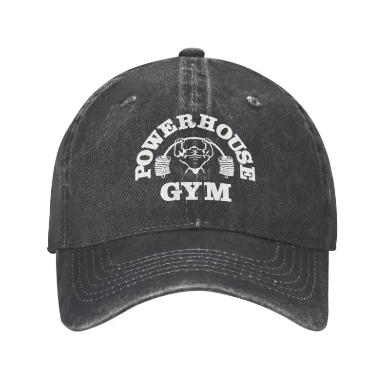 

Classic Cotton Powerhouse Gym Baseball Cap for Women Men Adjustable Fitness Building Muscle Dad Hat Outdoor