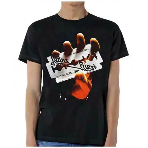 New JUDAS PRIEST BRITISH STEEL 1980 Tour T Shirt