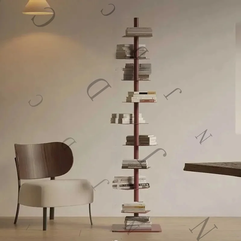 Rotating Bookshelve, Living Room, Iron Stand , 9-Layer Display , Storage Shelves,Corner Bookcases