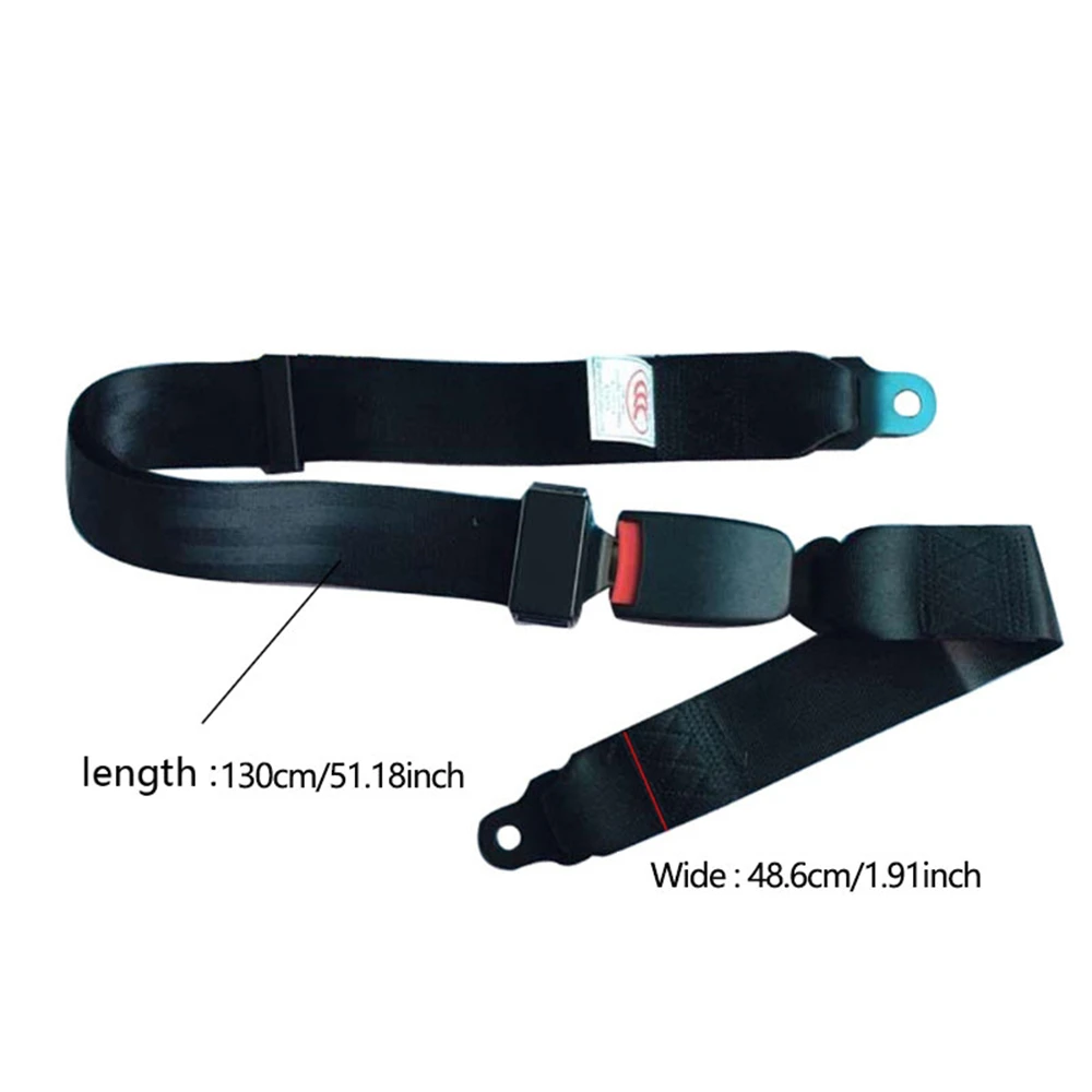 88-130CM High Quality Safety Two Point Adjustable Belt black Universal Car Vehicle Belt Extension Extender Strap