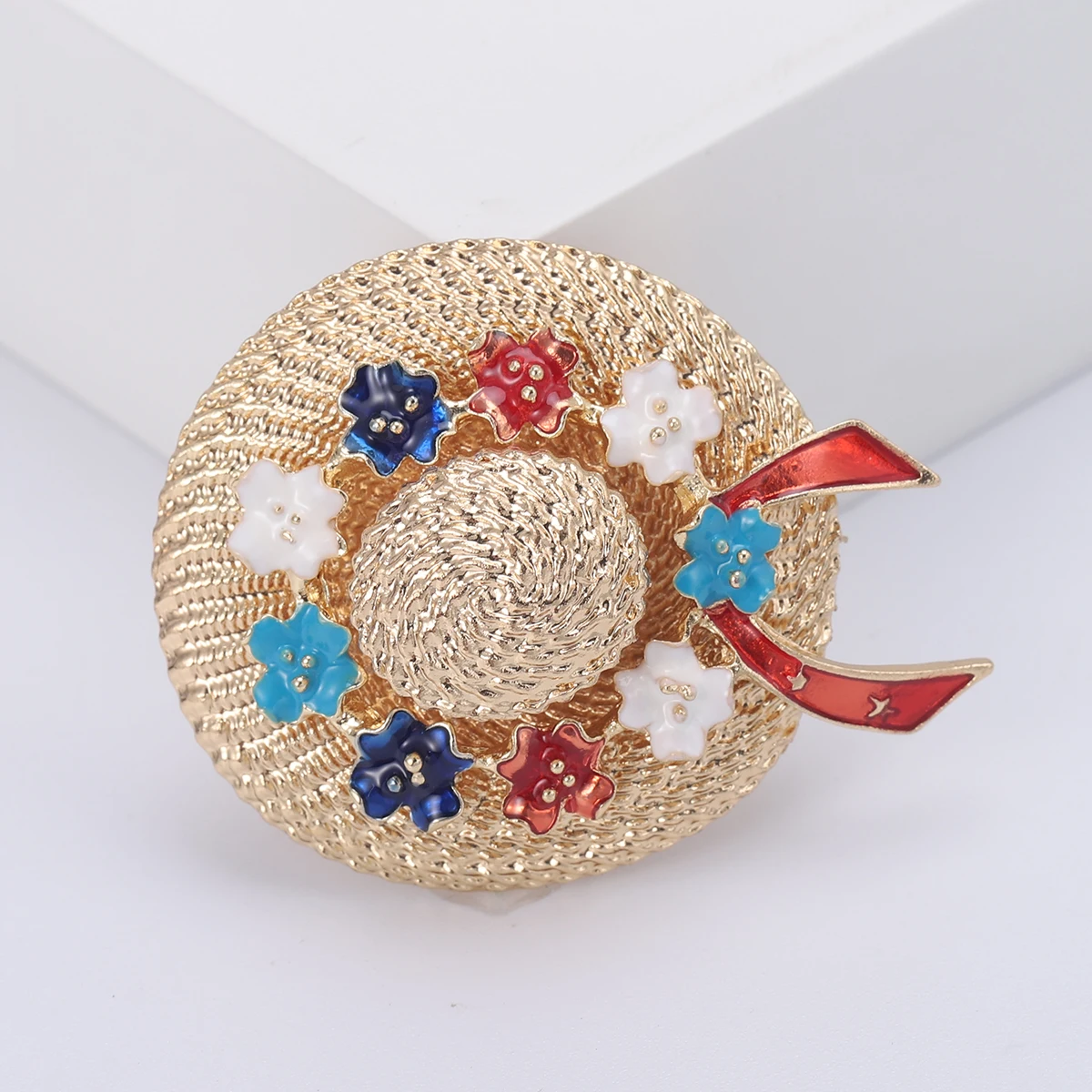 Rhinestone Hat Brooches for Women Unisex Glamour Pins Multi-color Available Office Party Accessories Gifts