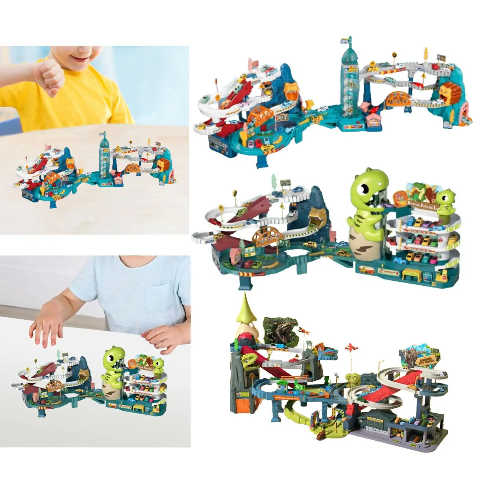 Dinosaurier-Spielzeug, Feinmotorik, flexibles Gleis-Spielset, Dinosaurier-Track-Spielzeug für Kleinkinder, Kinder, Jungen, Mädchen, Kindergarten, Geburtstagsgeschenk